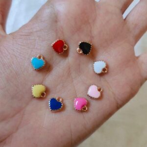 tiny heart charms