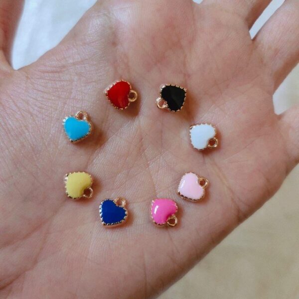 tiny heart charms