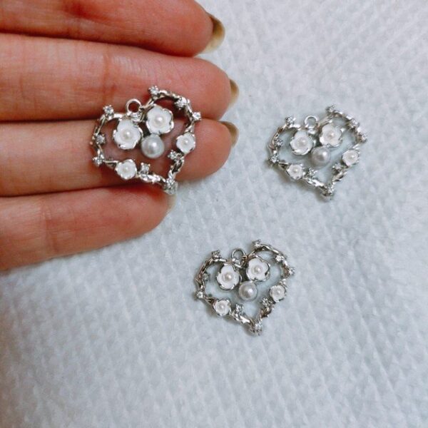 imported heart charm