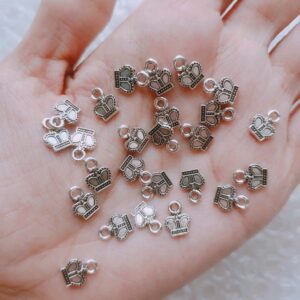 tiny crown charms