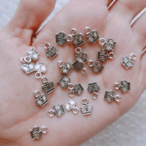 tiny crown charms