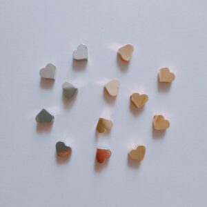 imported heart charms