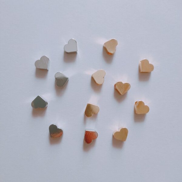 imported heart charms