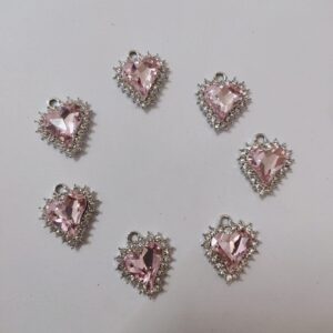 imported heart charms