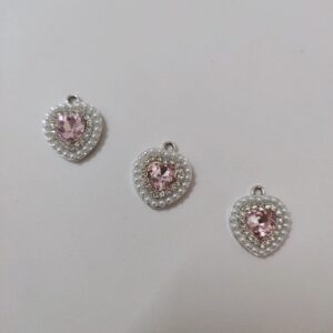 pearl heart charm