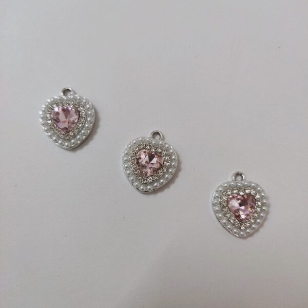 pearl heart charm