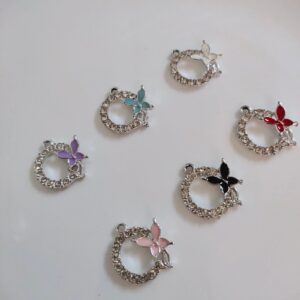 diamond studded charms