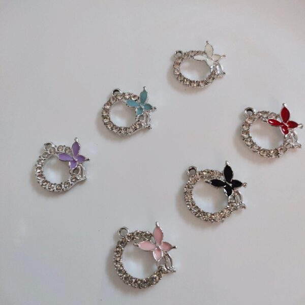 diamond studded charms