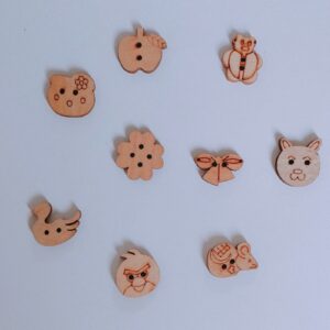 wooden buttons