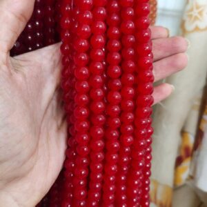 jelly beads (8mm) red