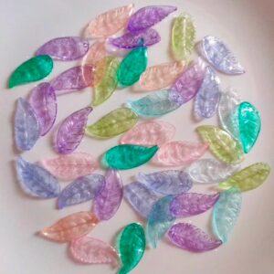 acrylic leaves