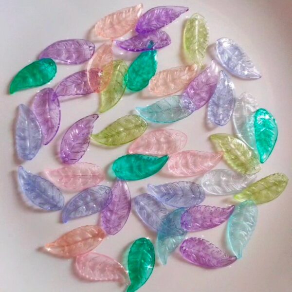 acrylic leaves