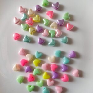 heart beads (10mm)