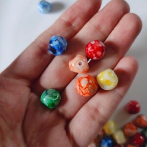 shape marble beads (10mm)