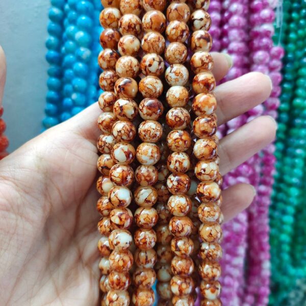 printed beads (8mm)
