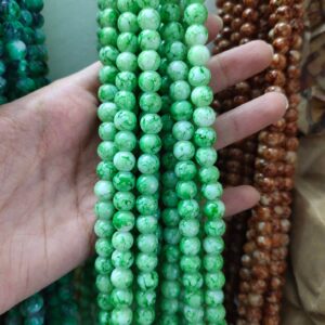 printed beads (8mm)