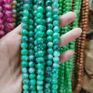printed beads (8mm)