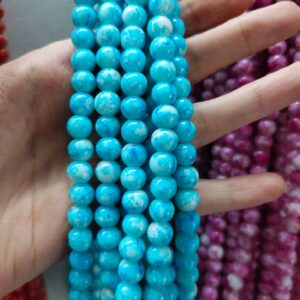 printed beads (8mm)