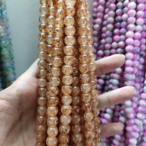 printed beads (8mm)