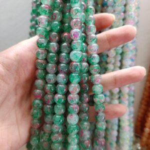 printed beads (8mm)