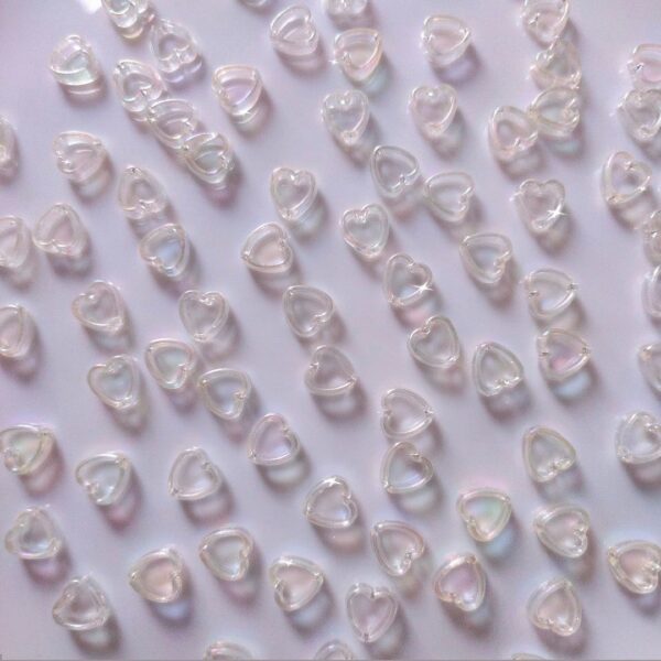 mini heart beads