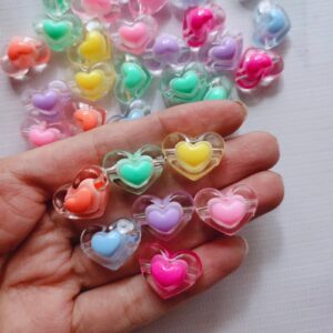 acrylic hearts