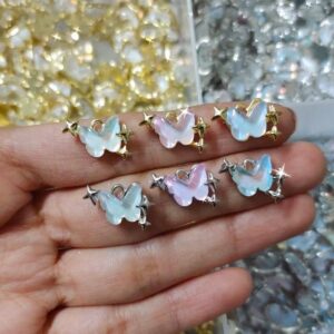 tiny butterfly charms