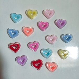 imported heart beads