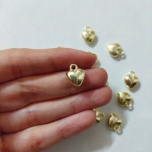 metal heart charms