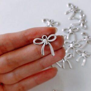 metal bow charms