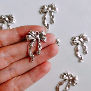 metal bow charms
