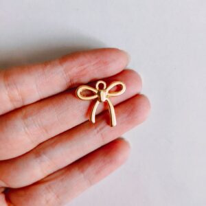 metal bow charms