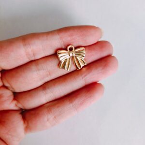 metal bow charms