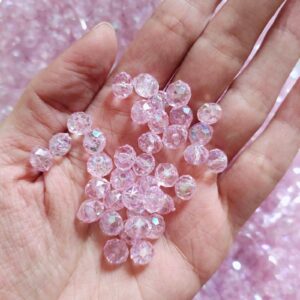 rainbow acrylic crystal beads (8mm)