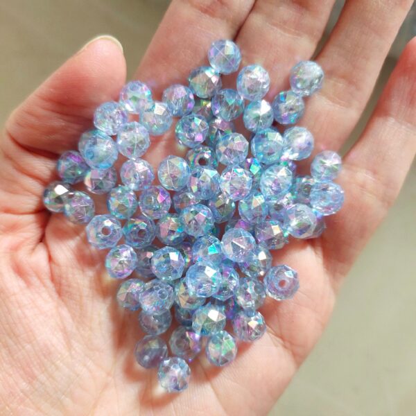 rainbow acrylic crystal beads (8mm)