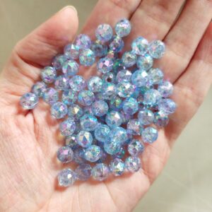 rainbow acrylic crystal beads (8mm)