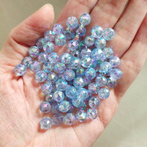 rainbow acrylic crystal beads (8mm)