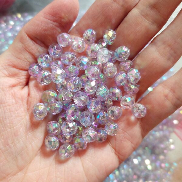 rainbow acrylic crystal beads (8mm)